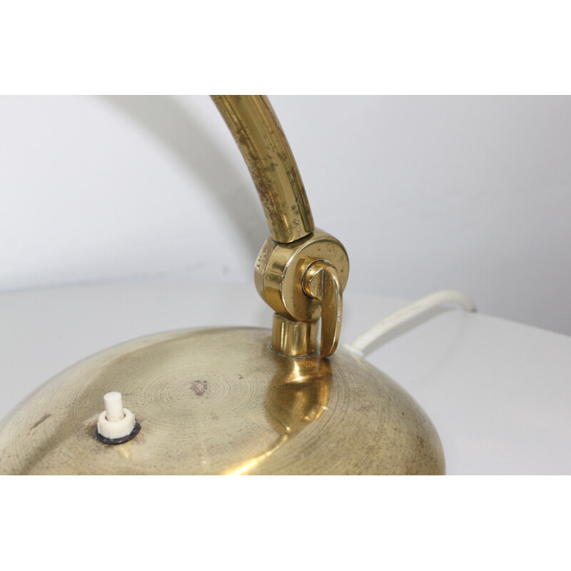 Vintage Bauhaus brass desk lamp by Egon Hillebrand