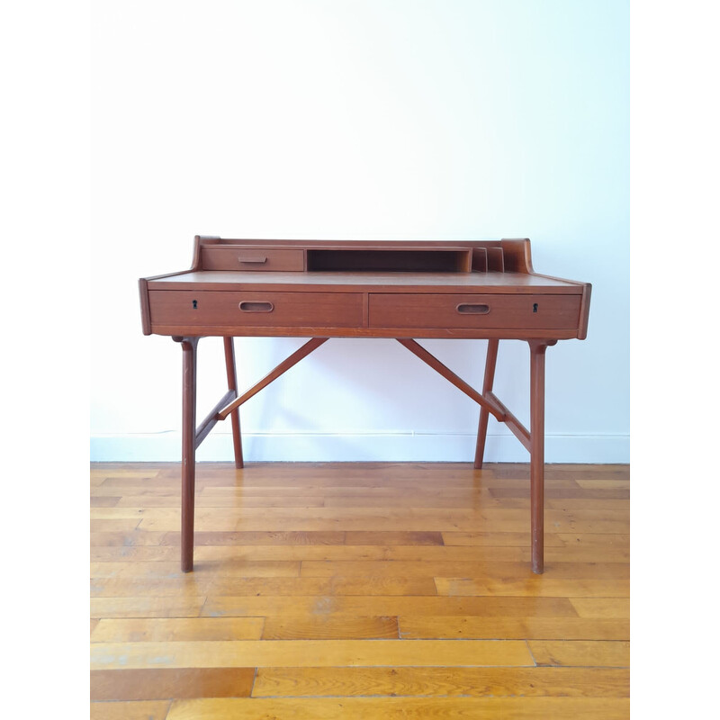 Vintage Danish desk model 56 de A.W Iversen para Vinde Mobelfabrik, 1960