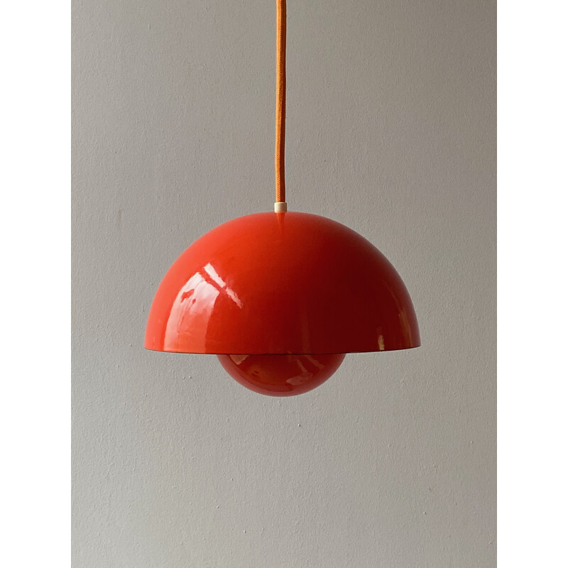 Lámpara de suspensión Flowerpot vintage de Verner Panton para Louis Poulsen, Dinamarca 1968