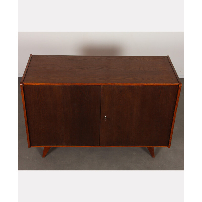 Vintage chest of drawers model U-450 in dark oakwood by Jiri Jiroutek, 1960