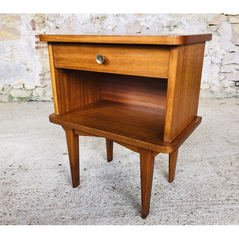 Scandinavisch vintage teak nachtkastje, 1960