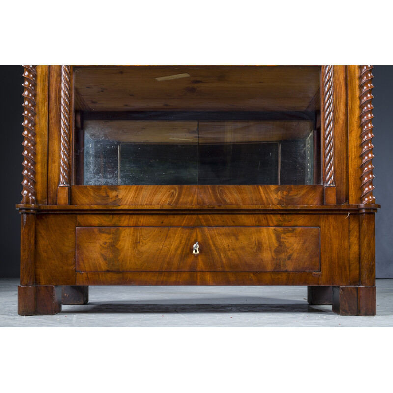 Vintage Biedermeier mahagony display cabinet, 1850s