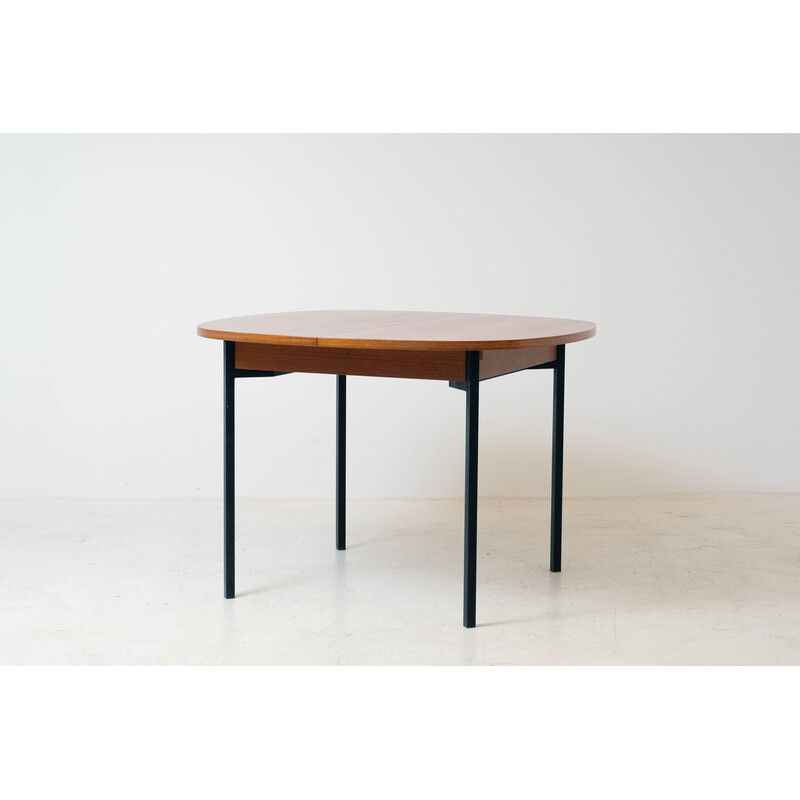 Vintage teakhouten aanbouwtafel van Arp, 1950