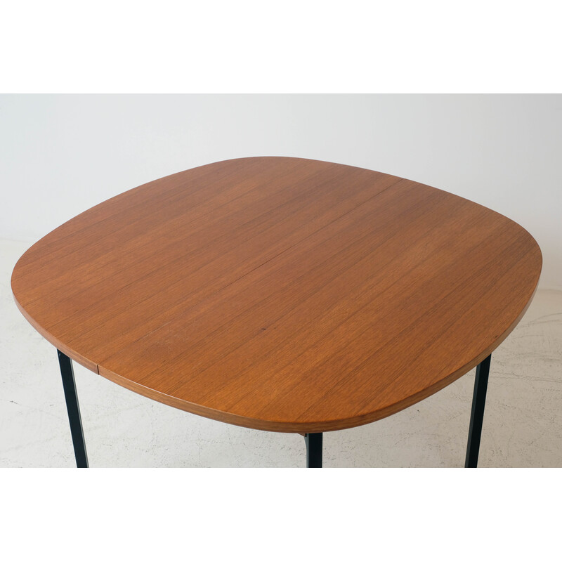 Table à rallonges vintage en teck par Arp, 1950