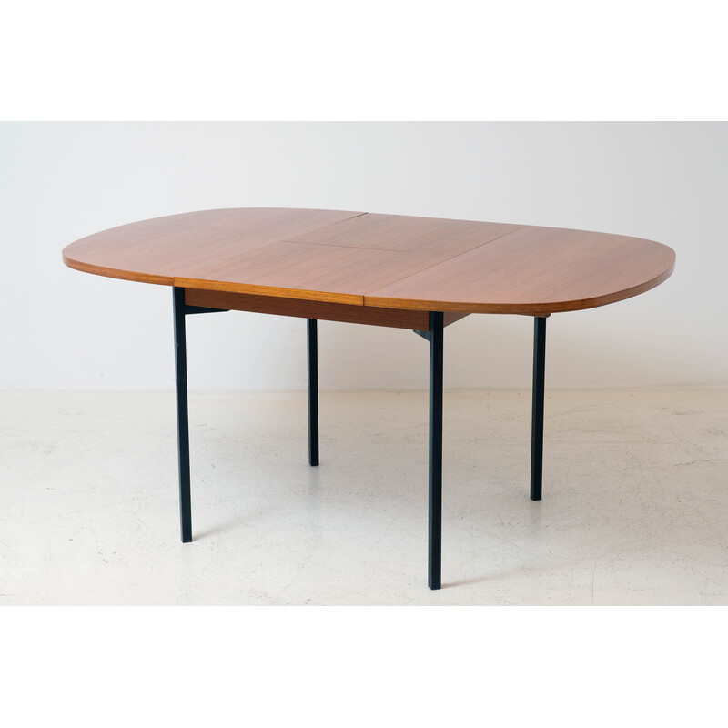 Vintage teakhouten aanbouwtafel van Arp, 1950