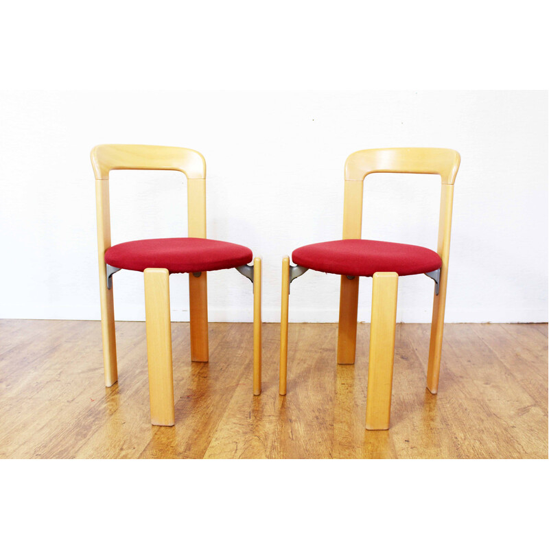 Paar vintage stoelen van Bruno Rey voor Dietiker