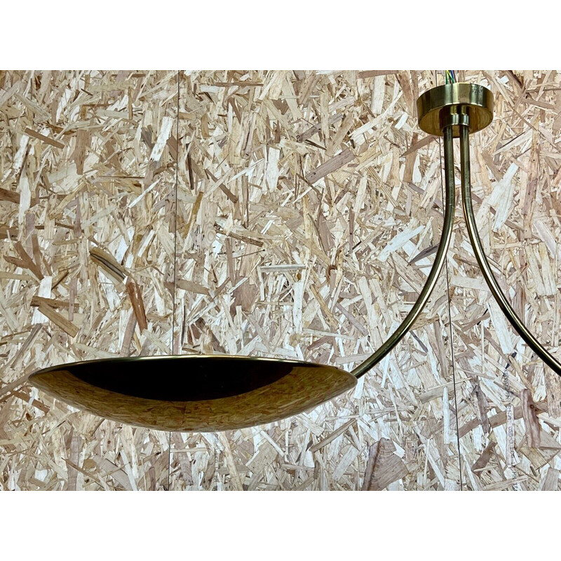 Vintage messing "Duan" hanglamp van Florian Schulz, 1960-1970