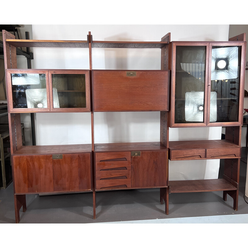 Mid-century modular bookcase by Edmondo Palutari for Dassi, Italy 1950s