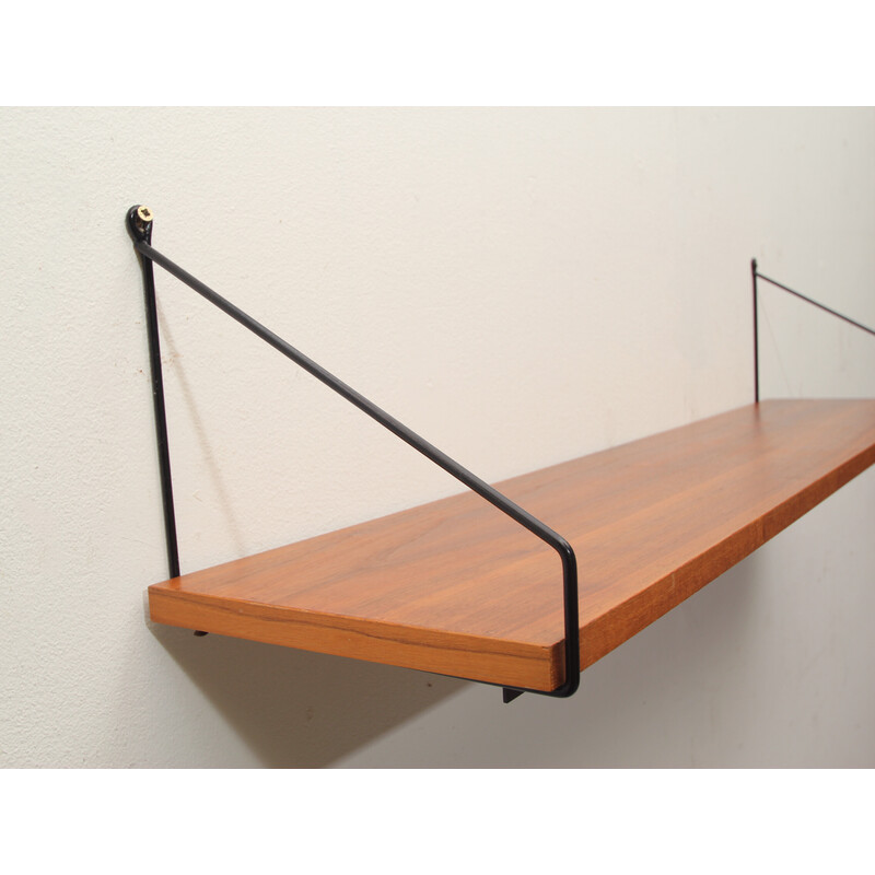 Vintage wall shelf in walnut, 1960s