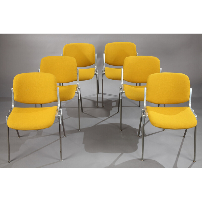 Castelli "DSC 106" 6 chairs, Giancarlo PIRETTI - 1970s