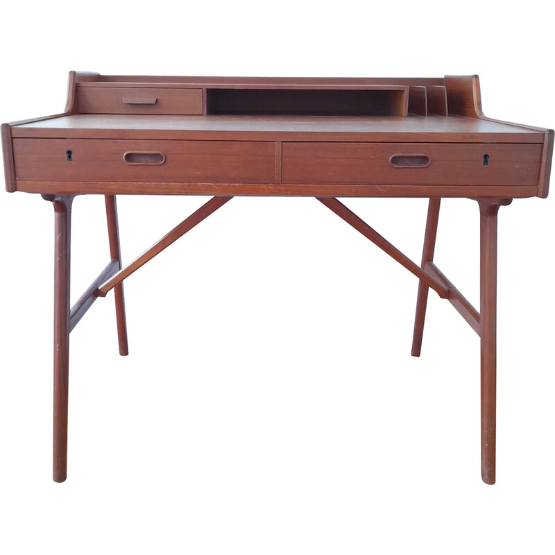 Bureau danois vintage modèle 56 par A.W Iversen pour Vinde Mobelfabrik, 1960