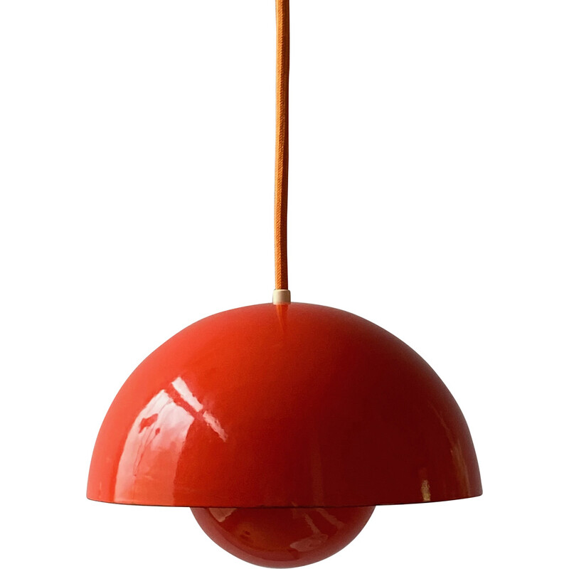 Lámpara de suspensión Flowerpot vintage de Verner Panton para Louis Poulsen, Dinamarca 1968