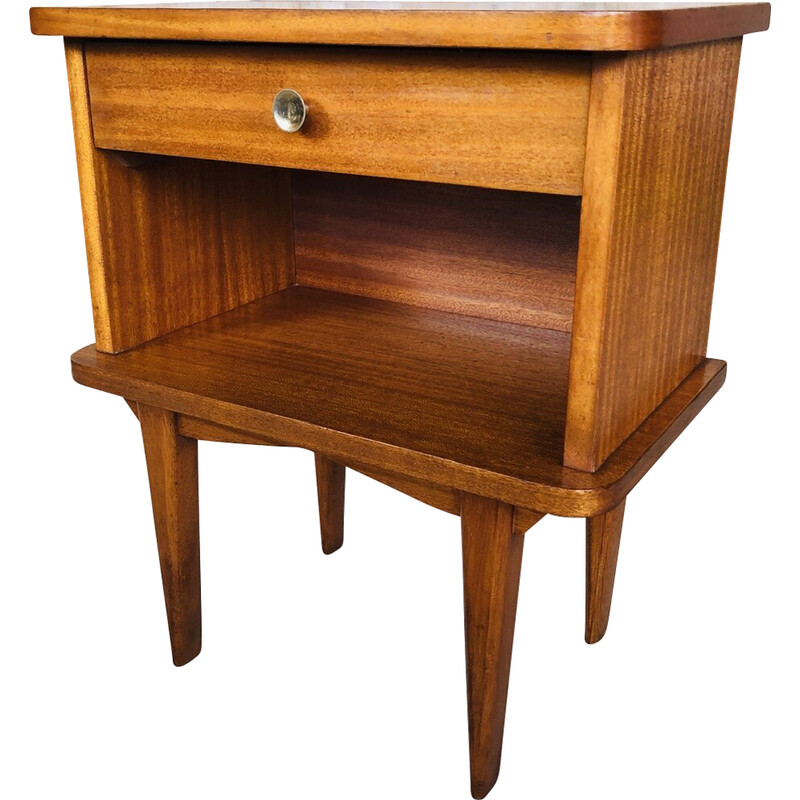 Scandinavian vintage teak night stand, 1960s