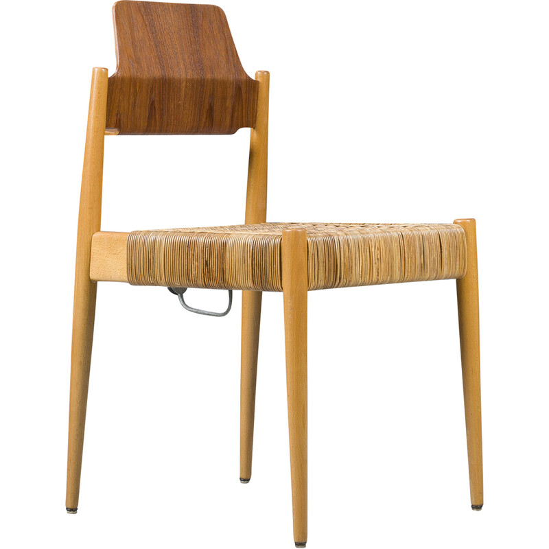 Silla vintage Bauhaus Se19 de Egon Eiermann para Wilde Spieth, 1950