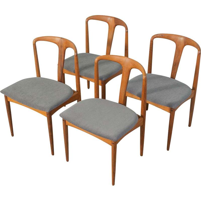 Set van 4 vintage stoelen van Johannes Andersen voor Uldum Møbelfabrik, 1960