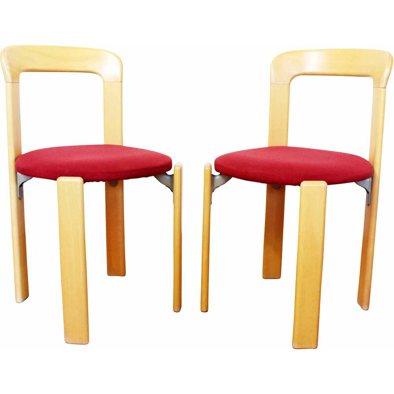 Ein Paar Vintage-Stühle von Bruno Rey für Dietiker