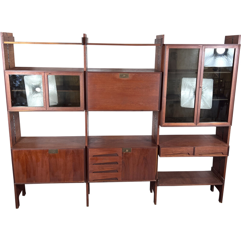 Mid-century modular bookcase by Edmondo Palutari for Dassi, Italy 1950s