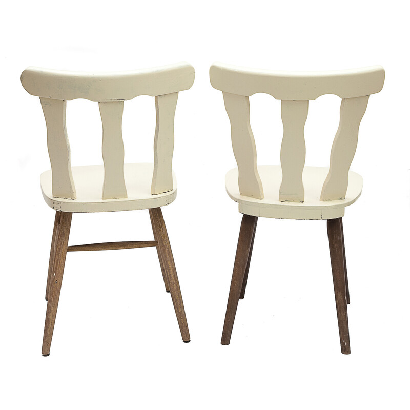 Set of 5 vintage Bistro chairs "Louisiane" by Baumann, 1950