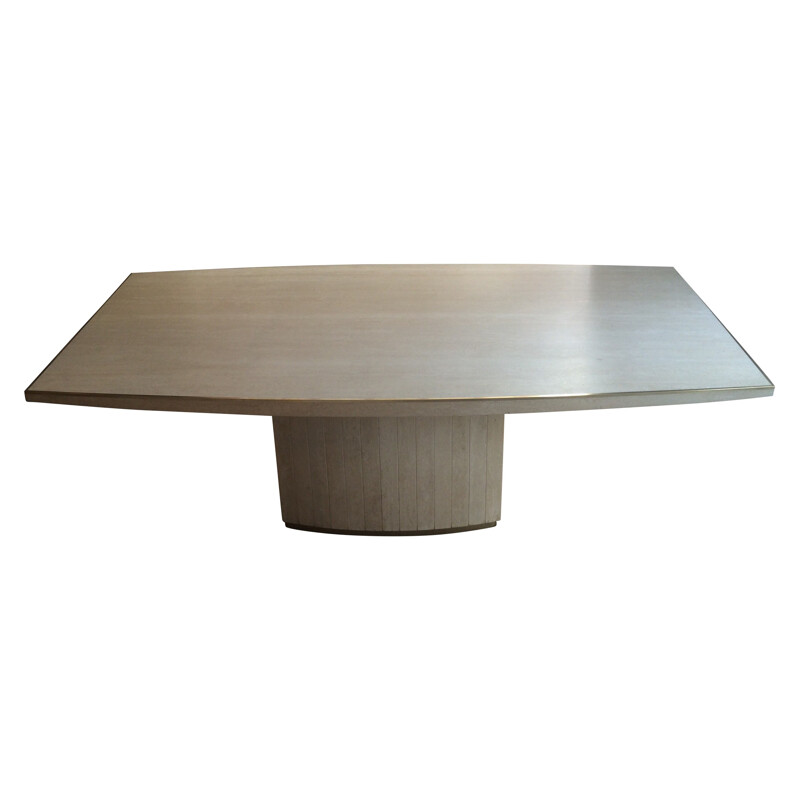 Dining table in Travertine - 1970s