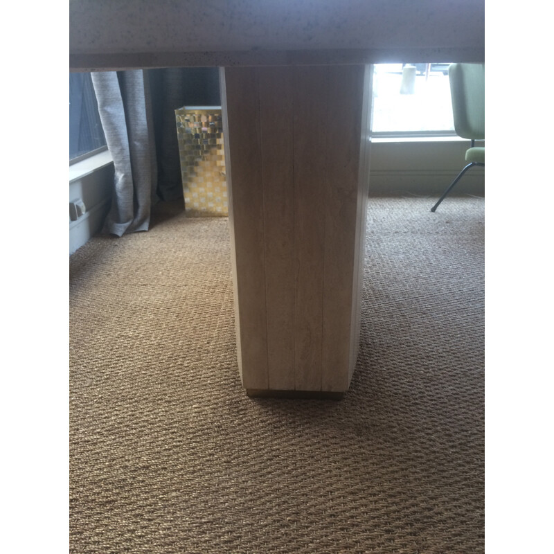 Dining table in Travertine - 1970s