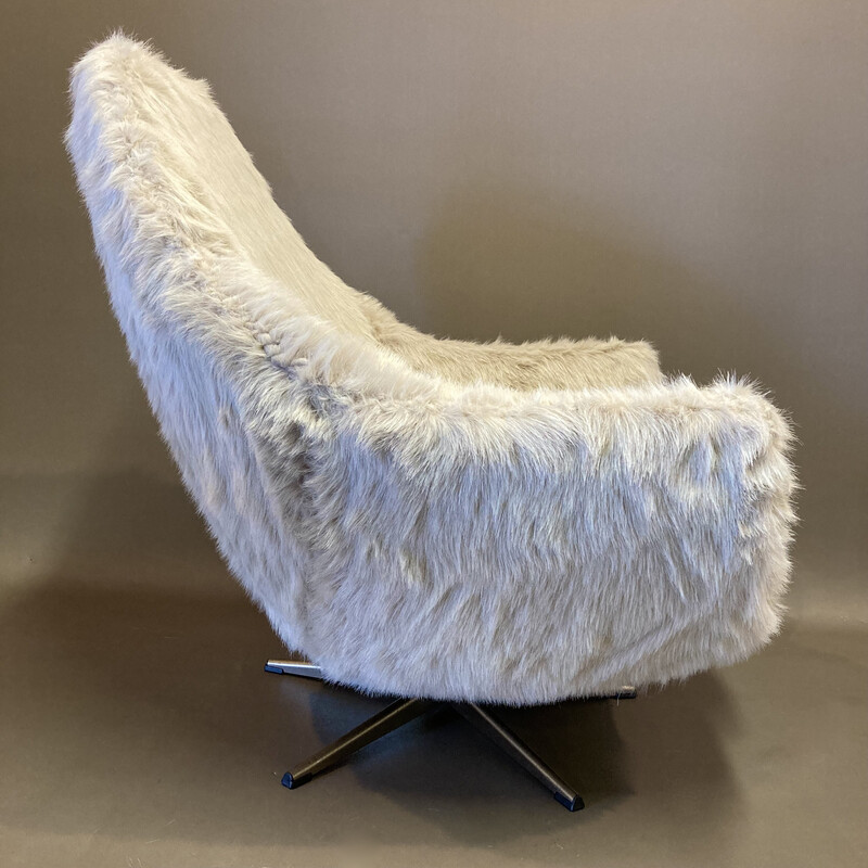 Scandinavian vintage swivel armchair, 1950