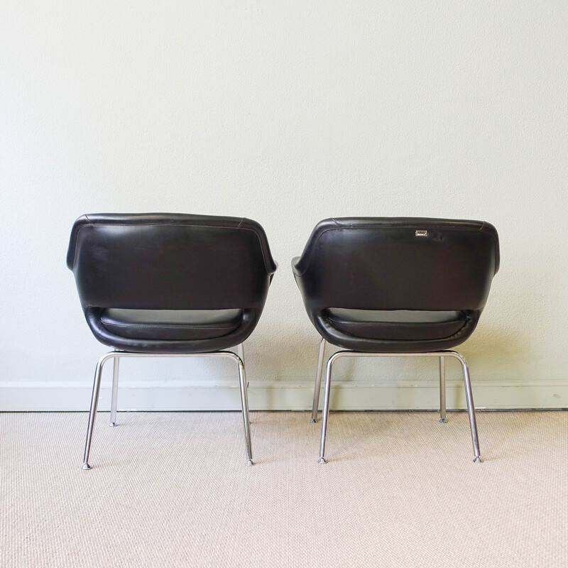 Pair of vintage armchairs by Olivier Mourgue for Metalúrgica da Longra, 1960s