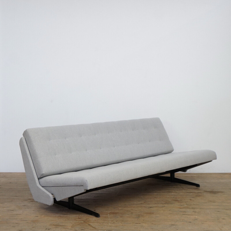 Vintage folding sofa by Munzar and Moravek, Czechoslovakia 1960s