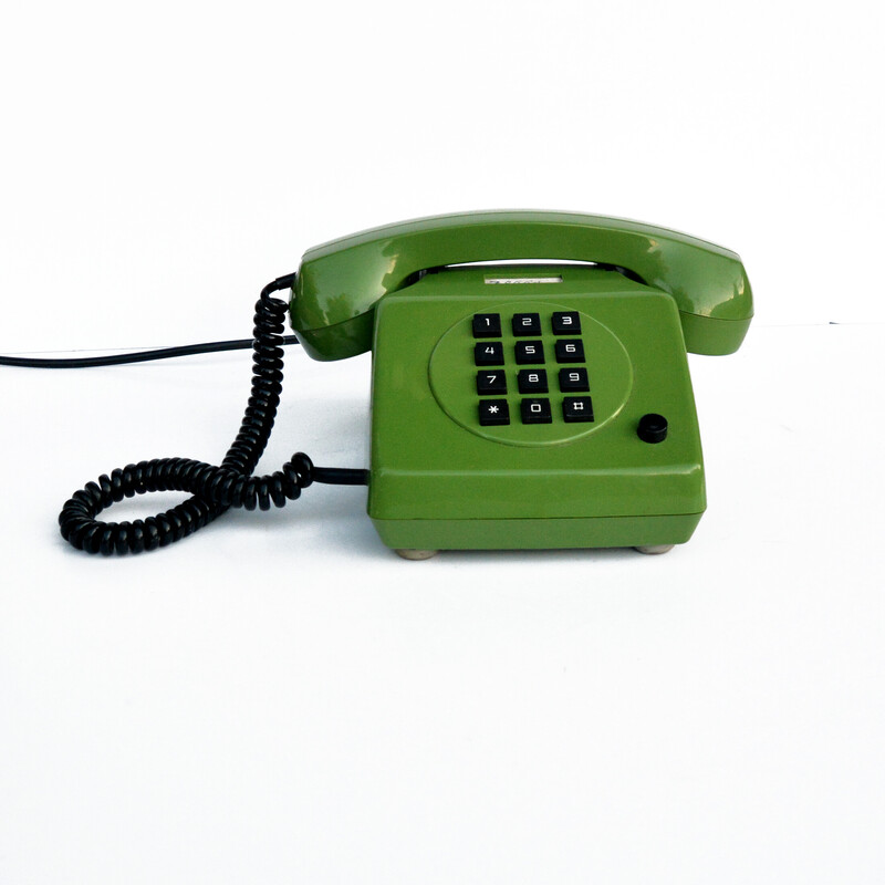 Téléphone fixe vintage par Alpha Ferooquick, Allemagne 1984