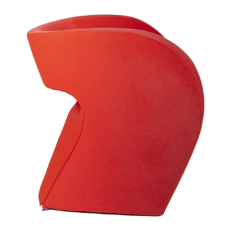 Little Albert vintage fauteuil in rood van Ron Arad voor Moroso