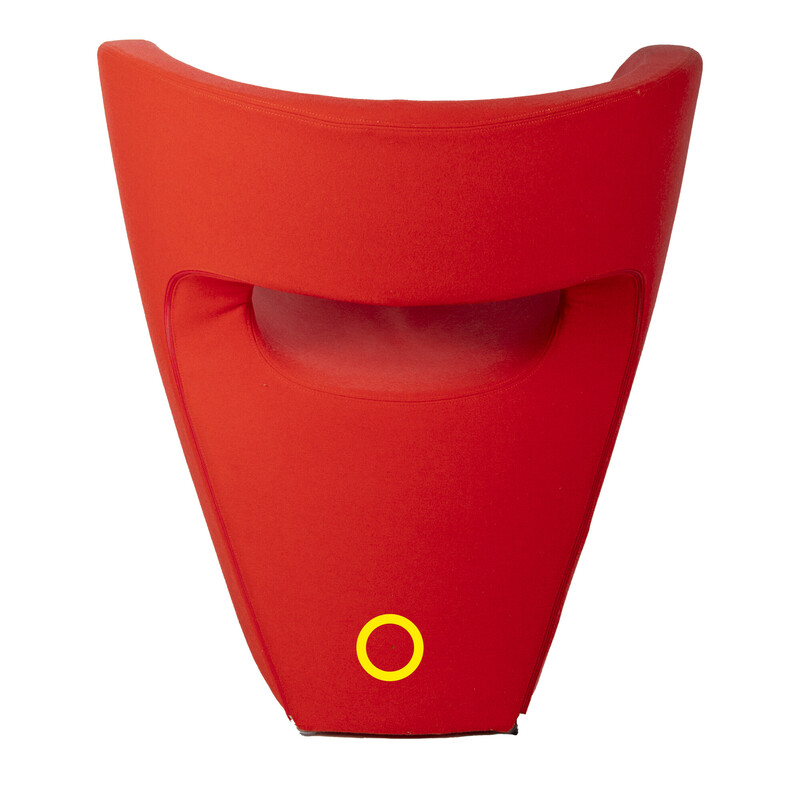 Vintage red Little Albert armchair by Ron Arad for Moroso