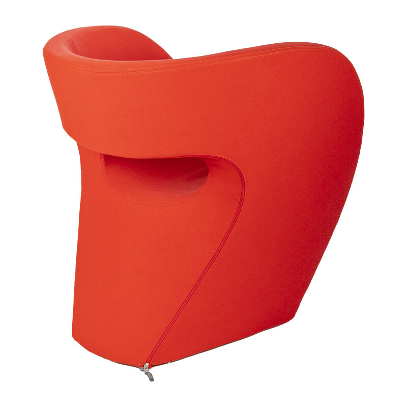 Little Albert vintage fauteuil in rood van Ron Arad voor Moroso