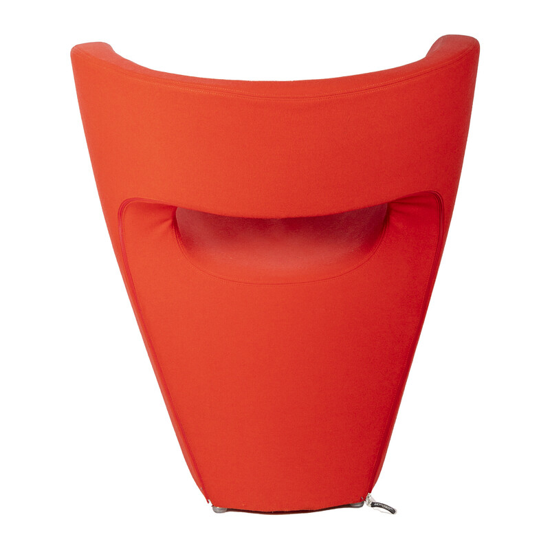 Little Albert vintage fauteuil in rood van Ron Arad voor Moroso