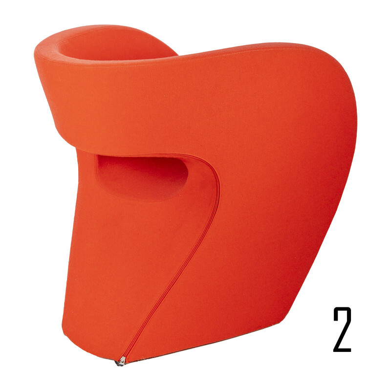 Poltrona vintage Little Albert in rosso di Ron Arad per Moroso