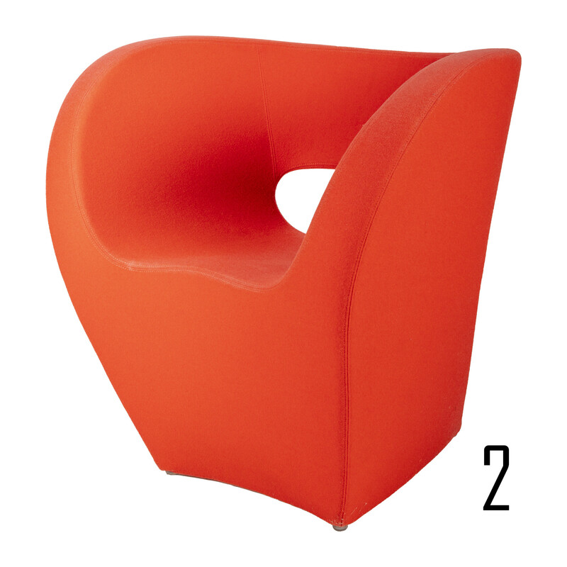 Fauteuil vintage Little Albert rouge de Ron Arad pour Moroso