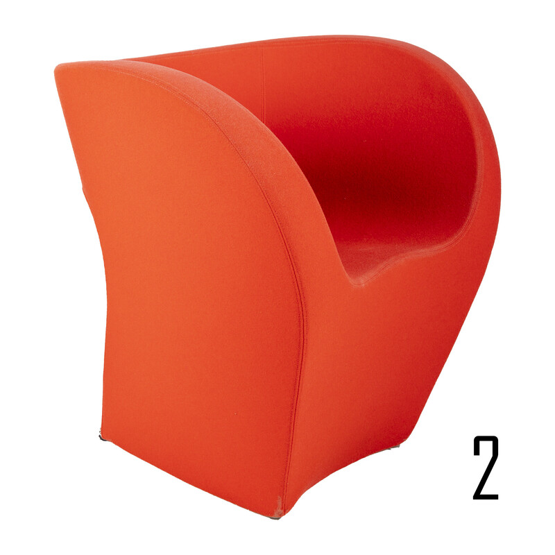 Sillón vintage Little Albert en rojo de Ron Arad para Moroso