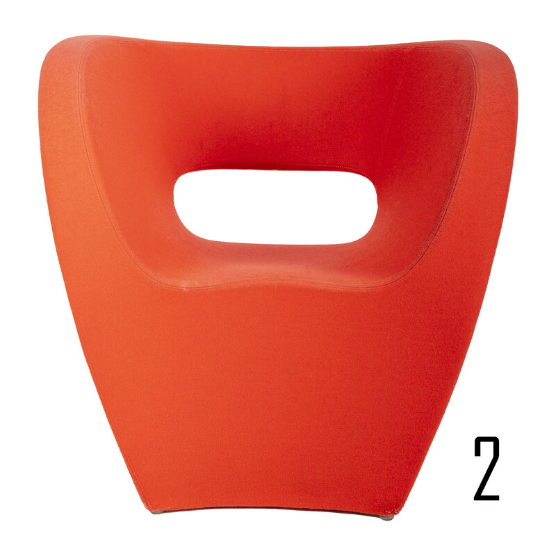 Vintage red Little Albert armchair by Ron Arad for Moroso