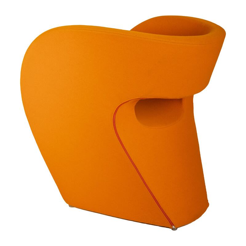 Vintage orange Little Albert armchair by Ron Arad for Moroso