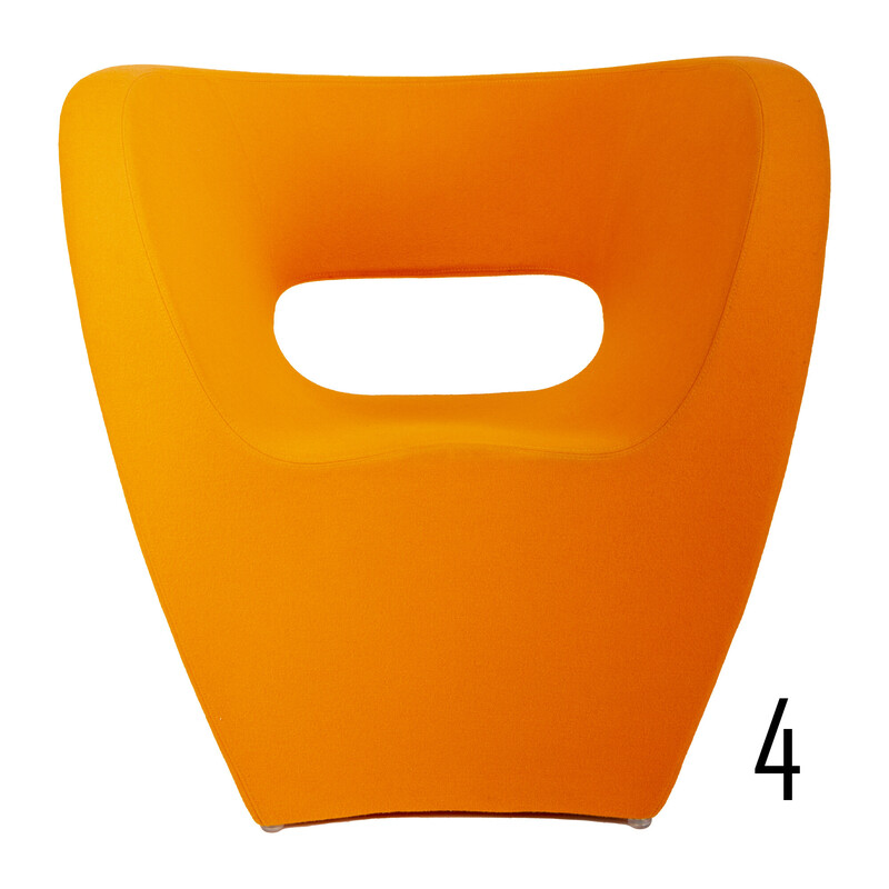 Sillón Little Albert vintage naranja de Ron Arad para Moroso