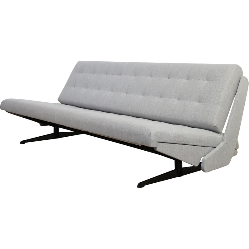 Vintage folding sofa by Munzar and Moravek, Czechoslovakia 1960s