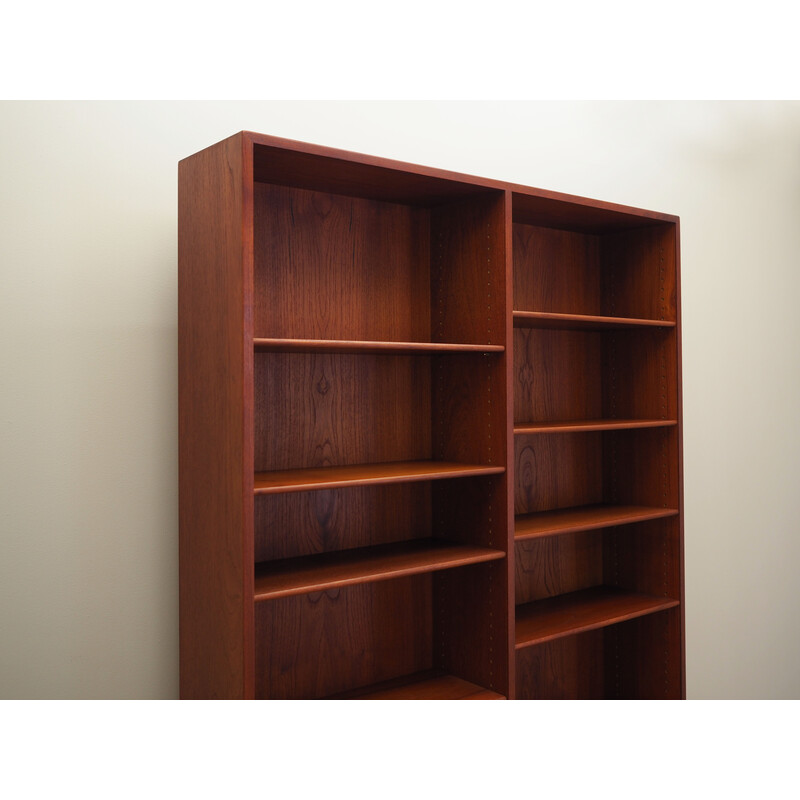 Teak vintage Danish bookcase by Børge Mogensen, 1960s