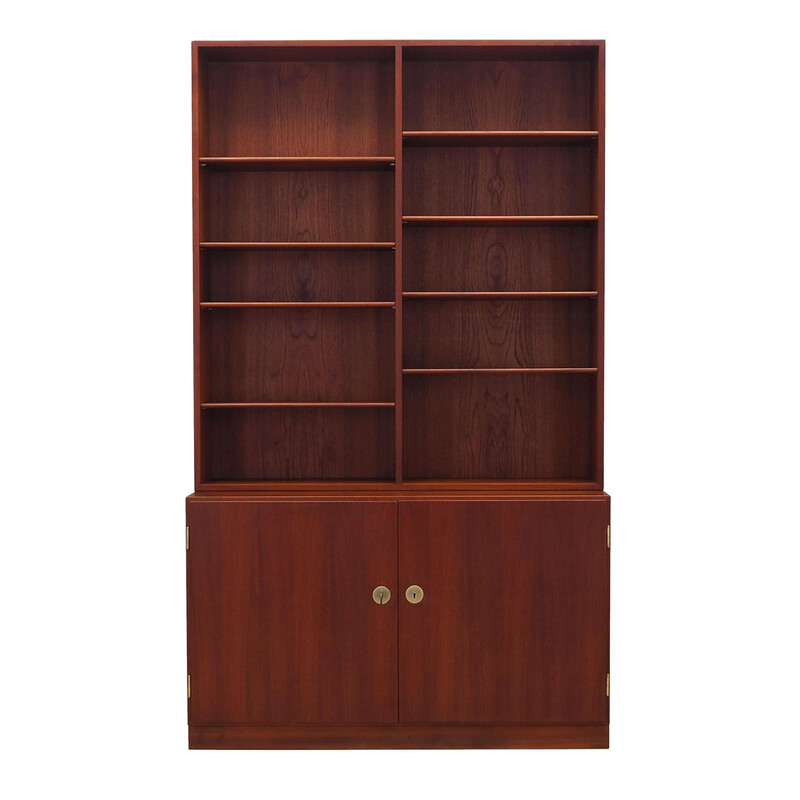 Teak vintage Danish bookcase by Børge Mogensen, 1960s