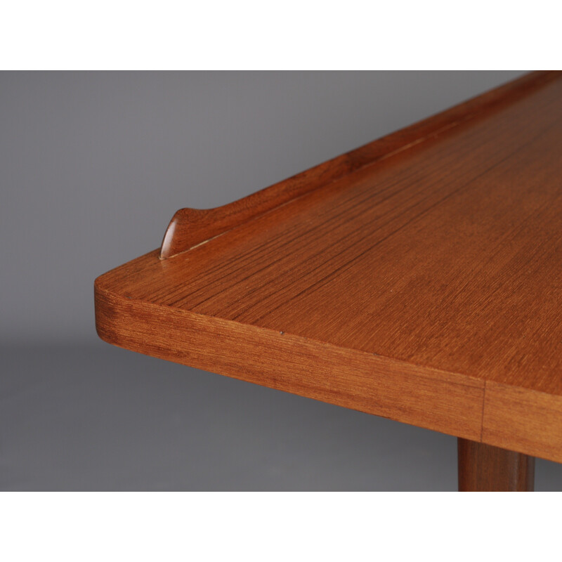 Vintage teak writing desk by Louis Van Teeffelen for Wébé, 1960s