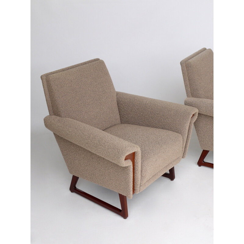 Pair of mid-century Dutch armchairs