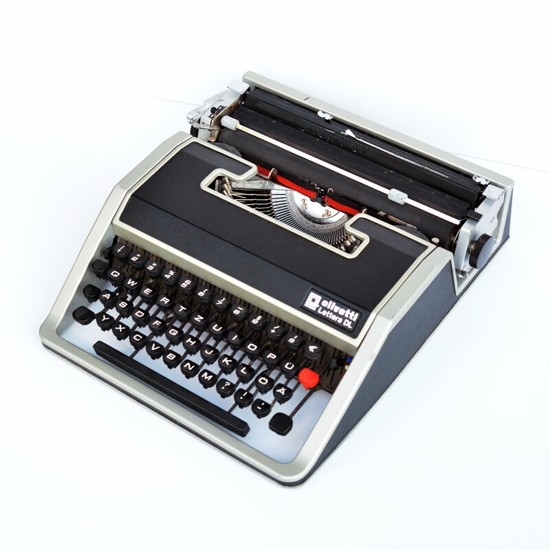 Machine à écrire vintage Olivetti Letera Dl par Mario Bellini, Espagne 1970