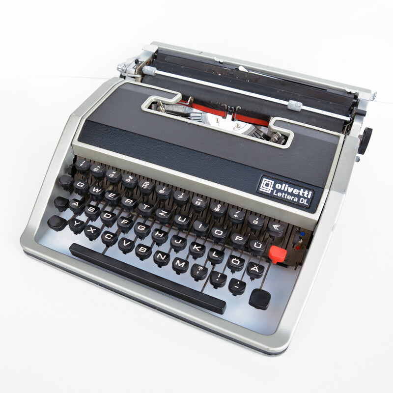 Machine à écrire vintage Olivetti Letera Dl par Mario Bellini, Espagne 1970