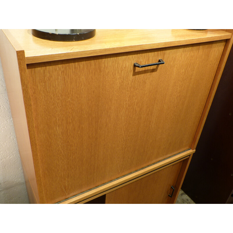 Vintage oak writing desk - 1950s