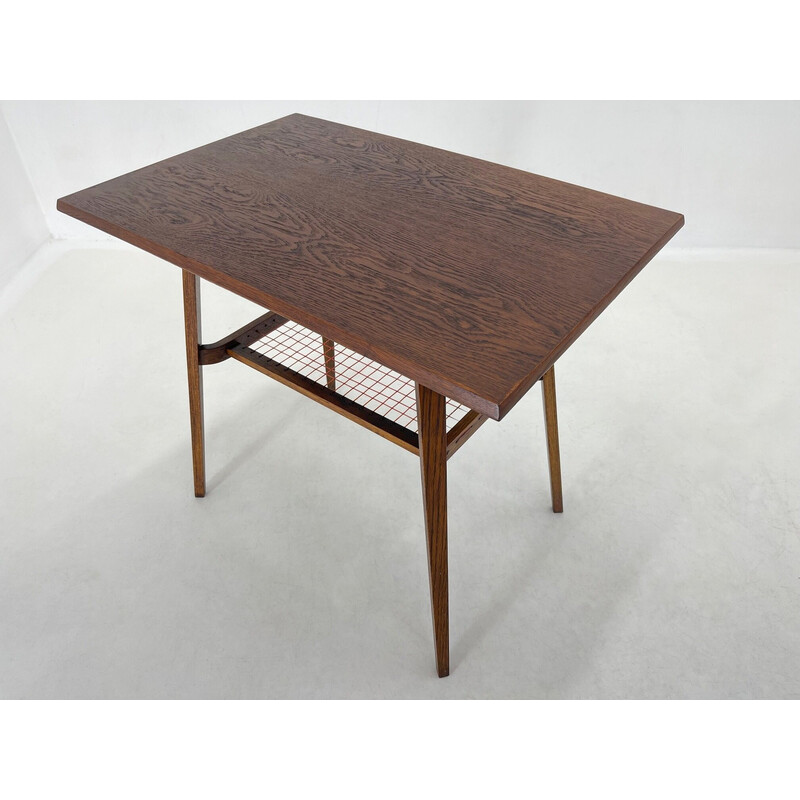 Vintage wooden coffee table, Czechoslovakia 1960s
