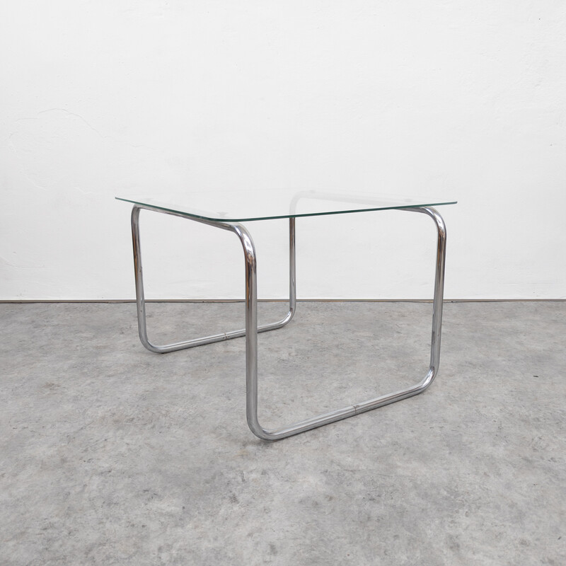 Mid century tubular steel coffee table by Kovona, Czechoslovakia 1950s