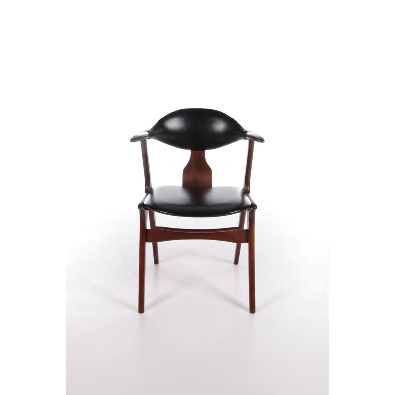Cadeira de chifre de vaca Vintage de Louis van Teeffelen para Wébé