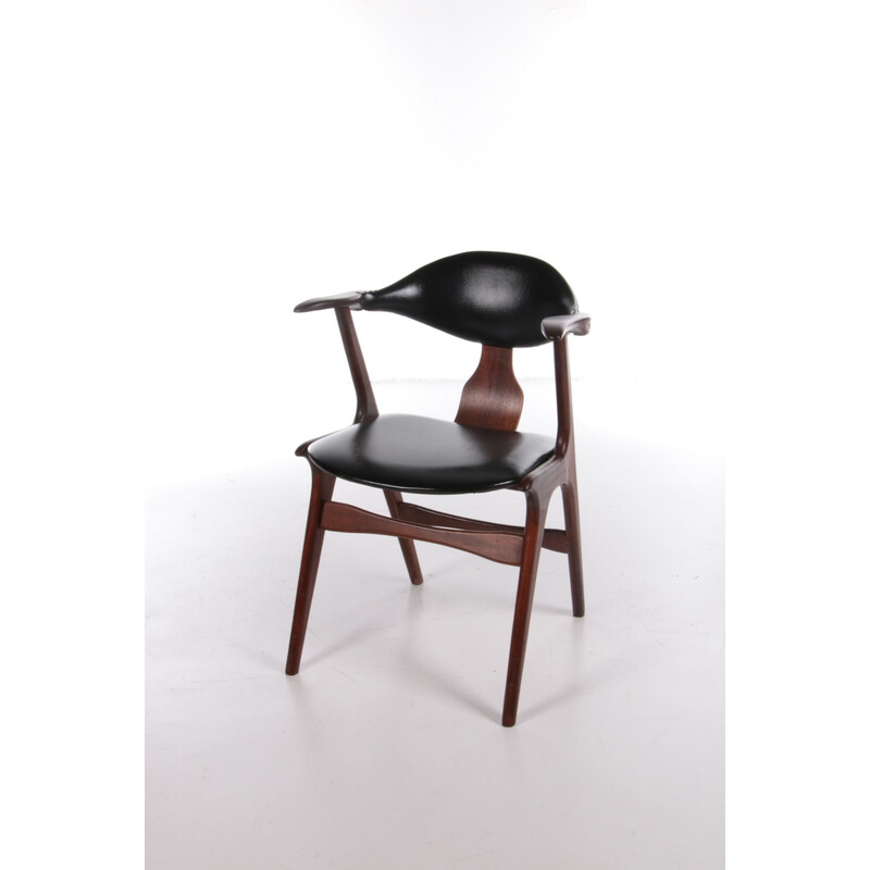 Vintage cow horn chair by Louis van Teeffelen for Wébé